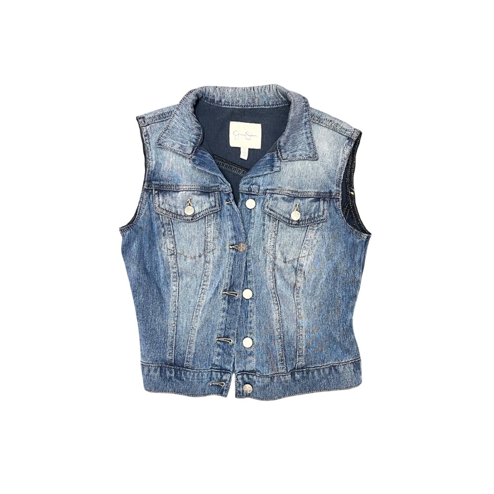 Jessica Simpson denim vest